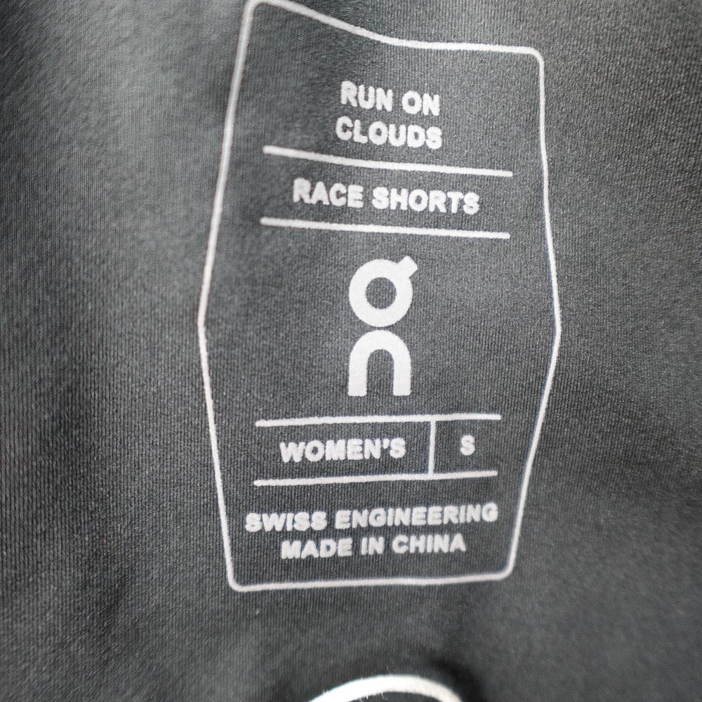On Cloud Running Race Shorts Womens Small Black NWT 215.00132 Lined Running - Picture 9 of 13